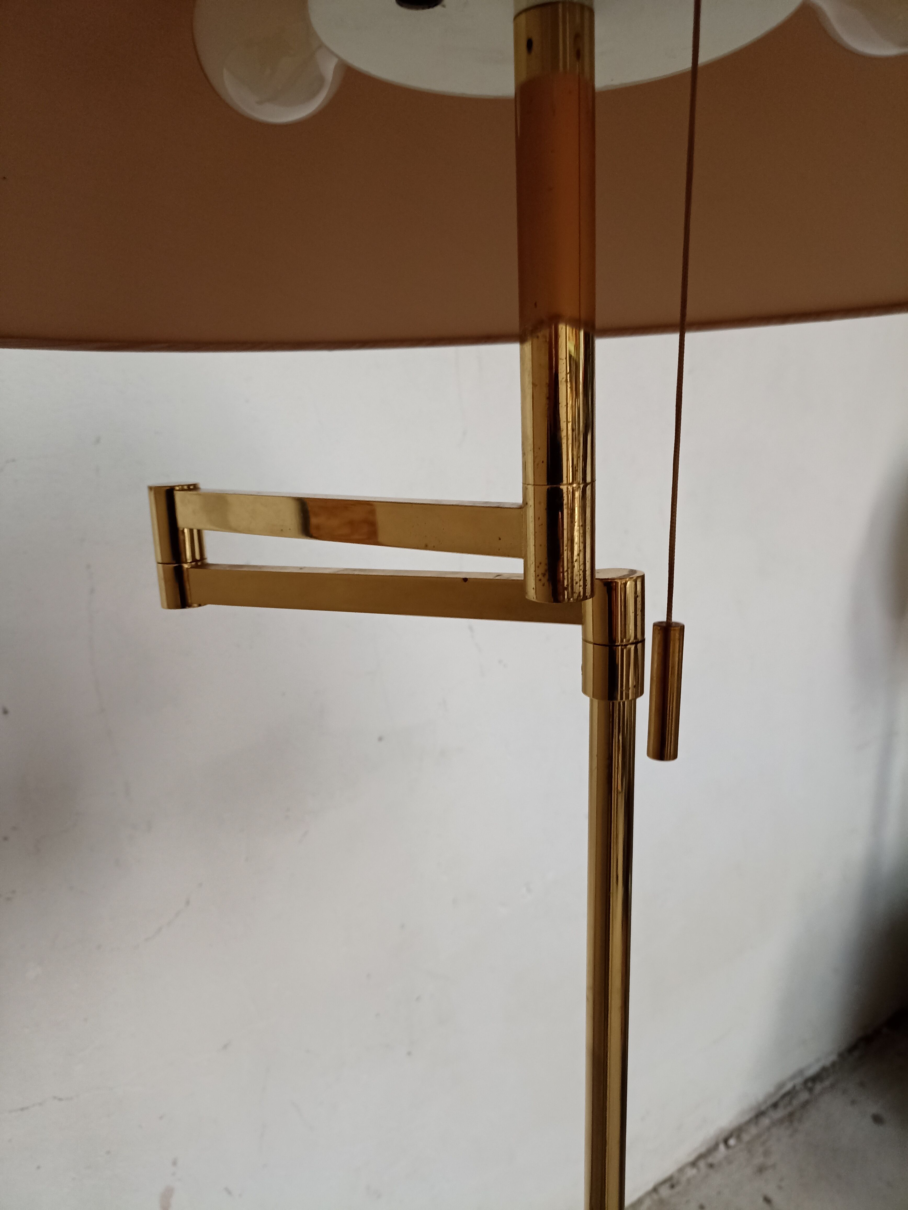 Solid brass floor lamp