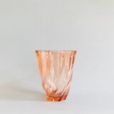 Small vase in pink glass