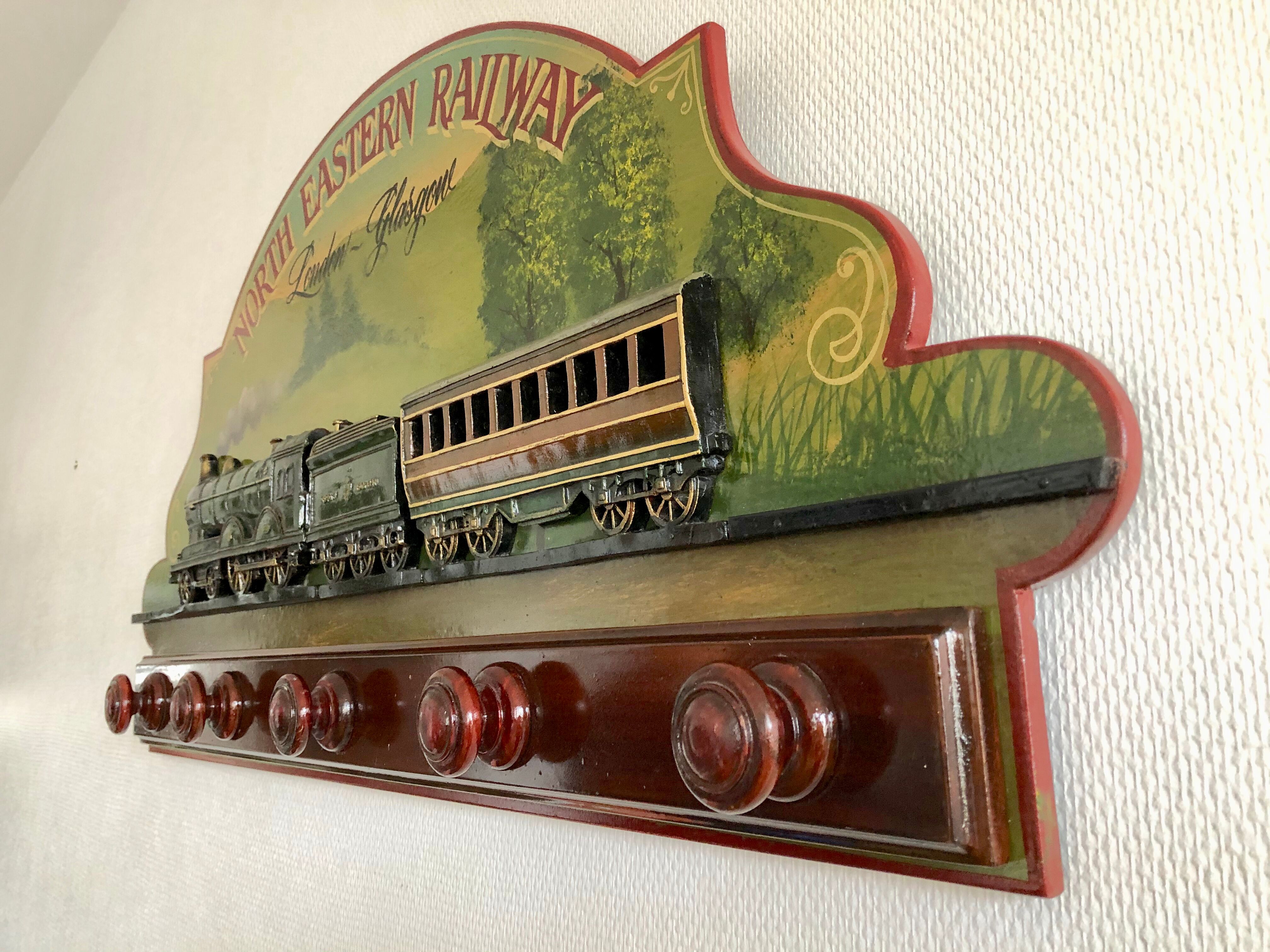 Country Corner Train Coat Rack