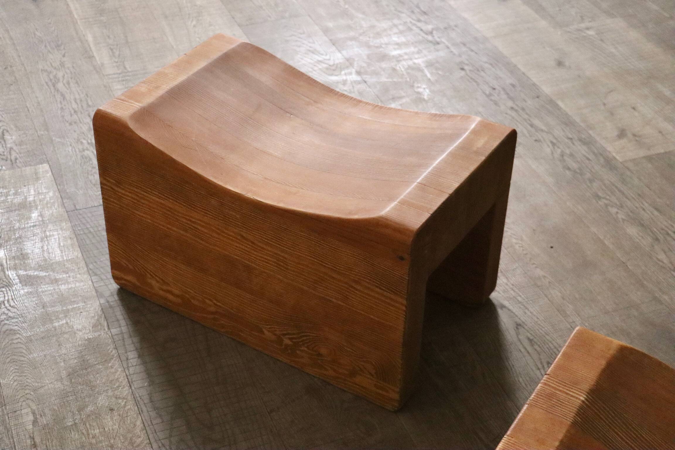 Paire de tabourets « Palle » par KJ Pettersson & Söner, Suède, années 1970