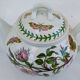 Faîence teapot portmeirion made in england décor botanic garden