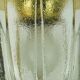 Limburg flush mount model a475 3031 flower-shaped glass shade and brass 70s
