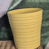 Yellow cachepot vase
