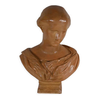 Terracotta bust, signed Atelier Lorenzi, 1920