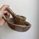 Ceramic candle holder pottery 70s