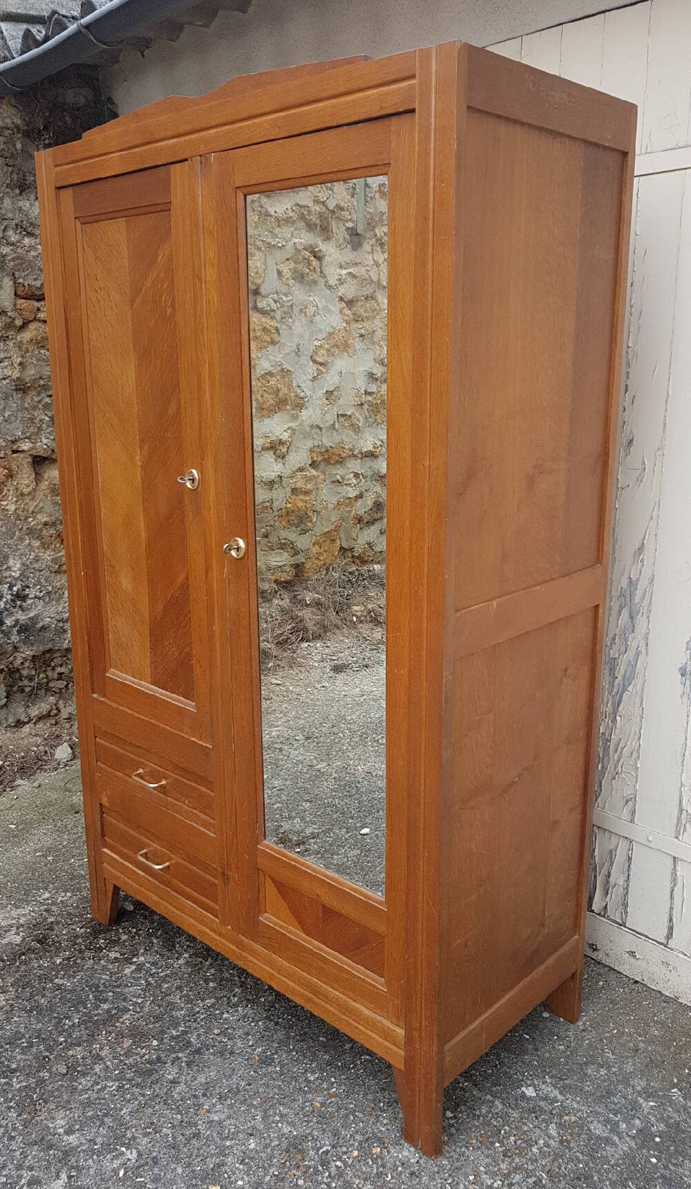 Wardrobe wooden vintage 60