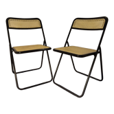 Paire de chaises pliantes italiennes