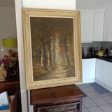 Oil on canvas Undergrowth signed Adolf Philippus Van Dijk (1859-1924)