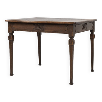 French rustic mid-century side table in wood ca. 1850