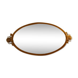 Art Nouveau beveled mirror
