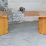 Mid-century massive extendable designer table