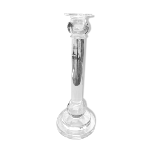 Bougeoir art deco en verre des