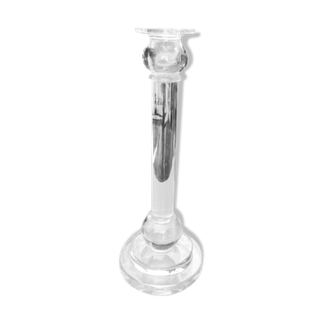 Bougeoir art deco en verre des années 30