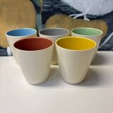 Set of 5 vintage Villeroy and Boch cups and mugs