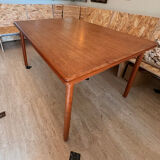 Table extensible vintage, deux rallonges