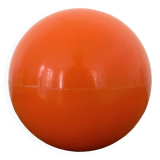 Vintage orange bucket in the shape of a FASYL bowling ball, diameter 18 cm