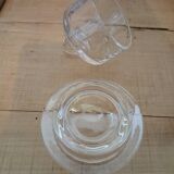 Individual glass butter dish