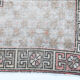 4x9 handmade distressed wool vintage rug 267x129cm