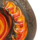 Rare Orange Fat Lava Vase West Germany Walter Gerhards 26cm