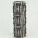 rare brutalist mid century VASE made of cast aluminum casper studioguss 70s