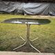 Table et chaises style bauhaus italien chrome & fumé années 1960
