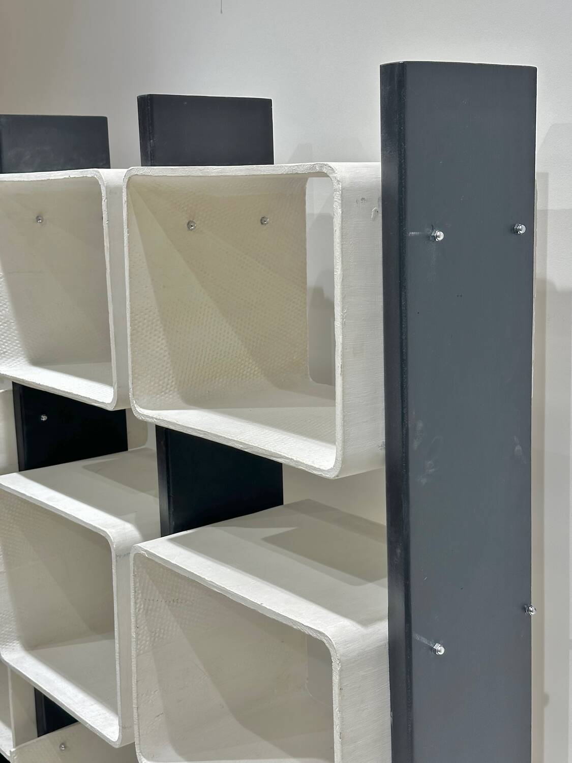 Large fiber and wood  shelf