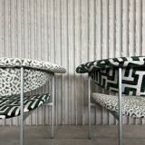 Pair of “Meander Gamma” Chairs by Rudolf Wolf — Newly Upholstered