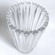 Molded pressed glass vase 1960s Height 22 cm