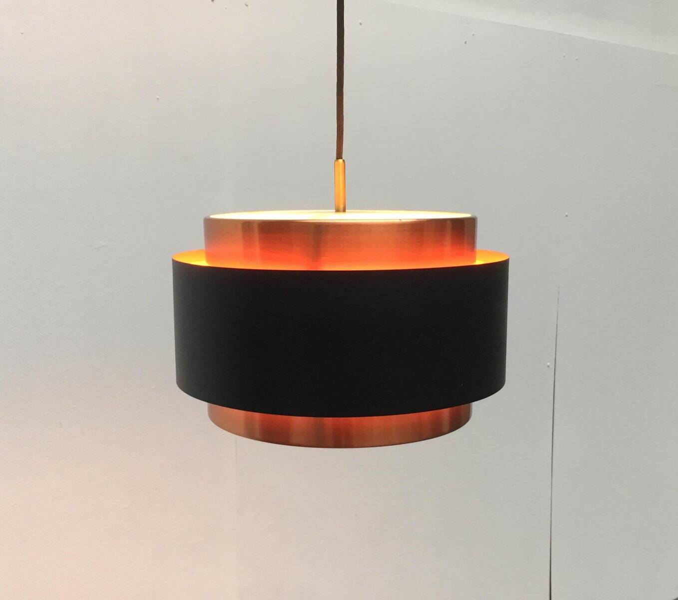Mid-century Saturn chandelier by Jo Hammerborg for Fog & Mørup.