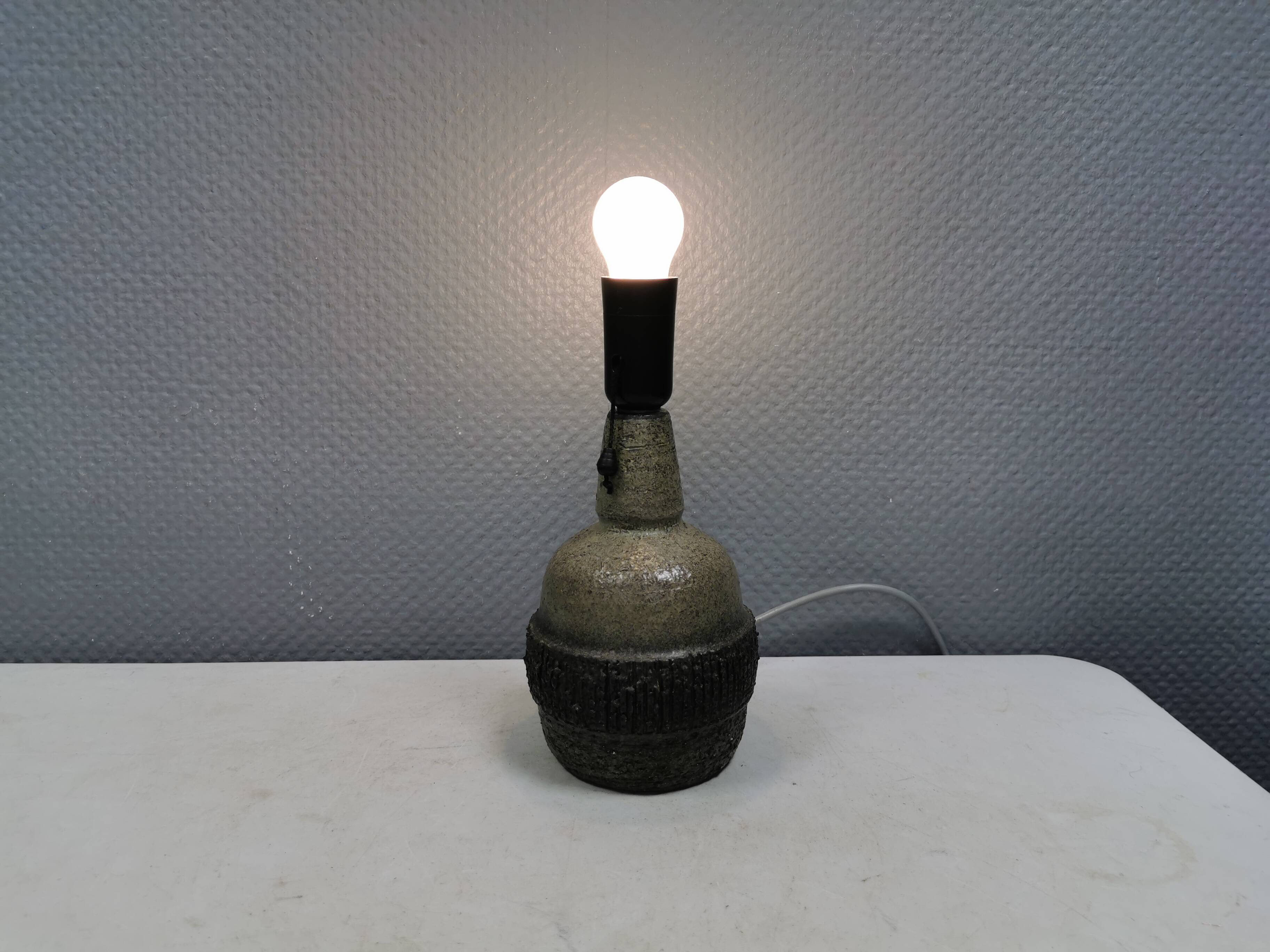 Ceramic table lamp, Danish from the 1970s-80s.