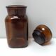Pot apothicaire en verre marron vintage