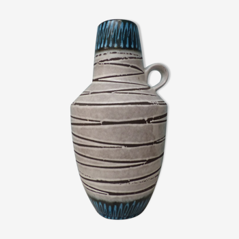 Large 60s vase in glazed ceramic