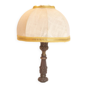 Petite lampe pied bronze