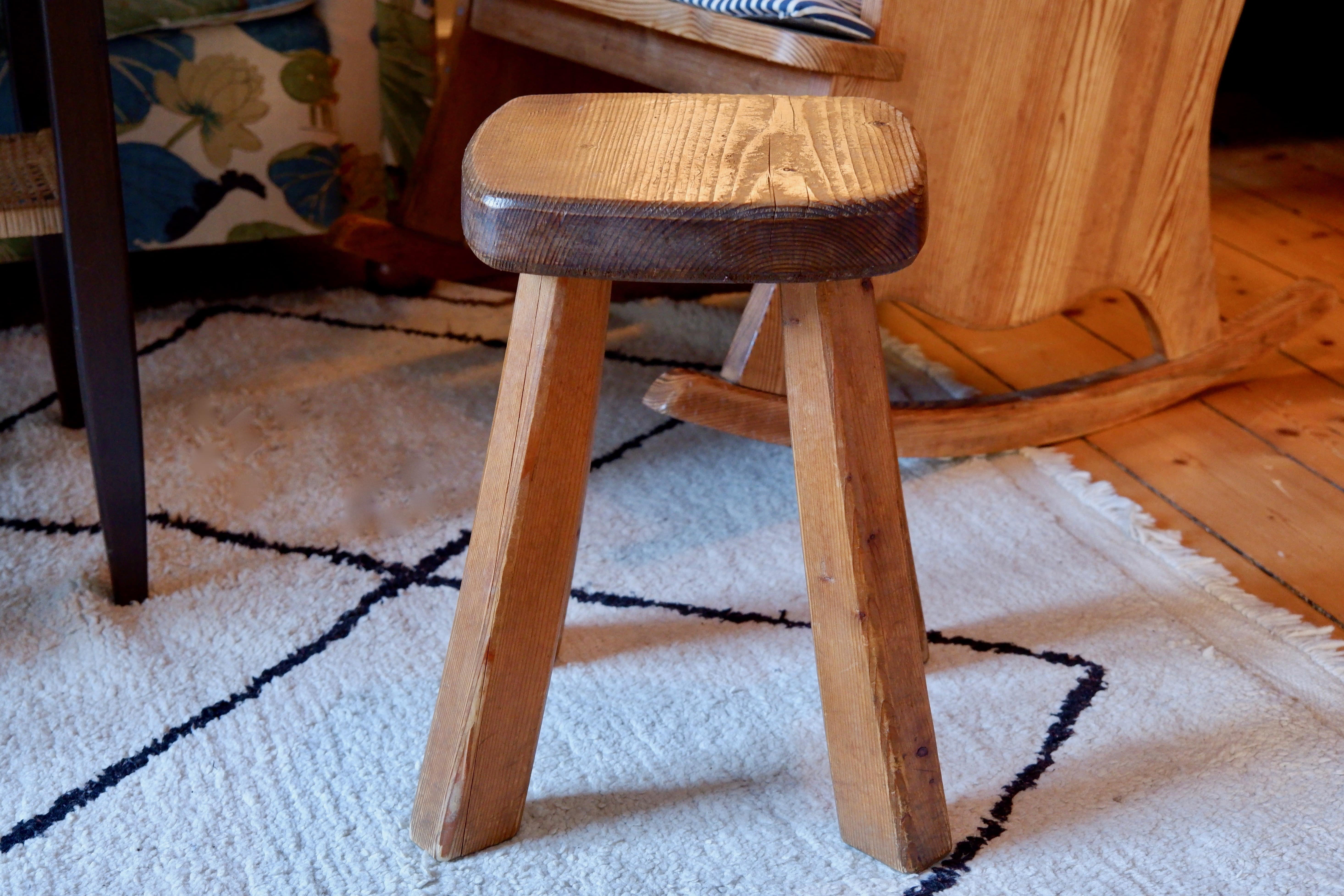 Stool in pin, france circa 1960