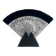 Large Murano glass fan lamp - 1980s Art Deco