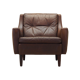 Brown leather armchair, Danish design, 1960s, designer: Edmund Jørgensen
