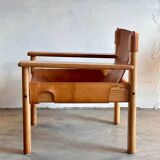 Leather lounge chair 'Natura', Karin Mobring, Ikea, Sweden, 70s
