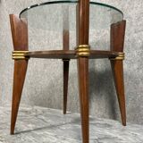 Vintage Italian coffee table with compass legs circa 1970