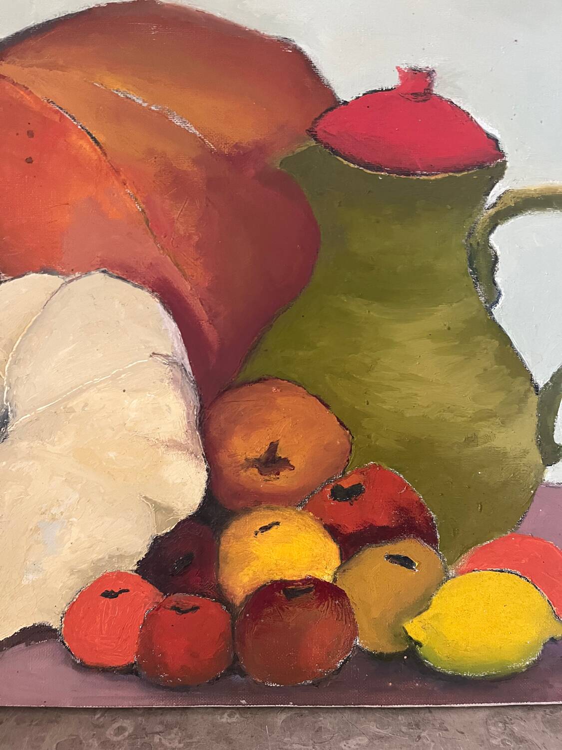 Autumn still life, oil on canvas countersigned Laffargue