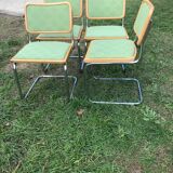 Set of 4 Cesca chairs by Breuer Marcel