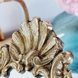 Cherub brass mirror