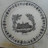 Lot of 5 earthenware plates of Montreau