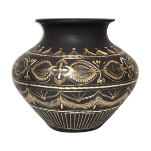 Vase en laiton, marron
