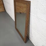 Golden contour wall mirror