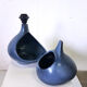 2 piece ceramic lamp by Fred and Andree Stocker, France 1960