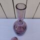 Blown glass bottle with bubbles, Biot glassware style, vintage