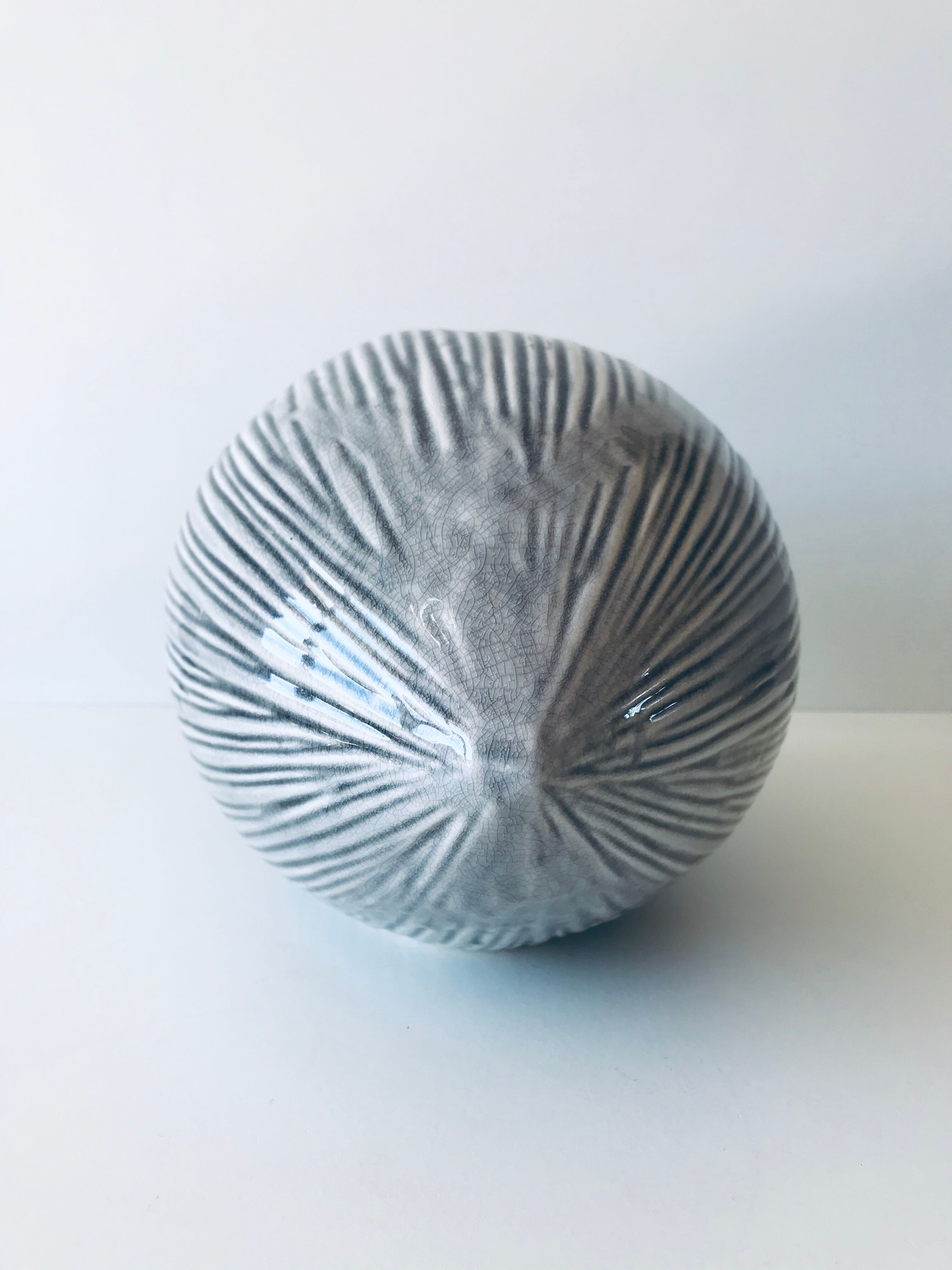 Oval contemporary vase