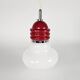 'Lampe ampoule' Tronconi Enrico Tronconi opaline chrome Italie années 1970