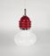 Tronconi - Enrico Tronconi - 'Bulb lamp' -  opaline - chroom - Italie - 1970's