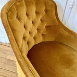 Velvet armchair